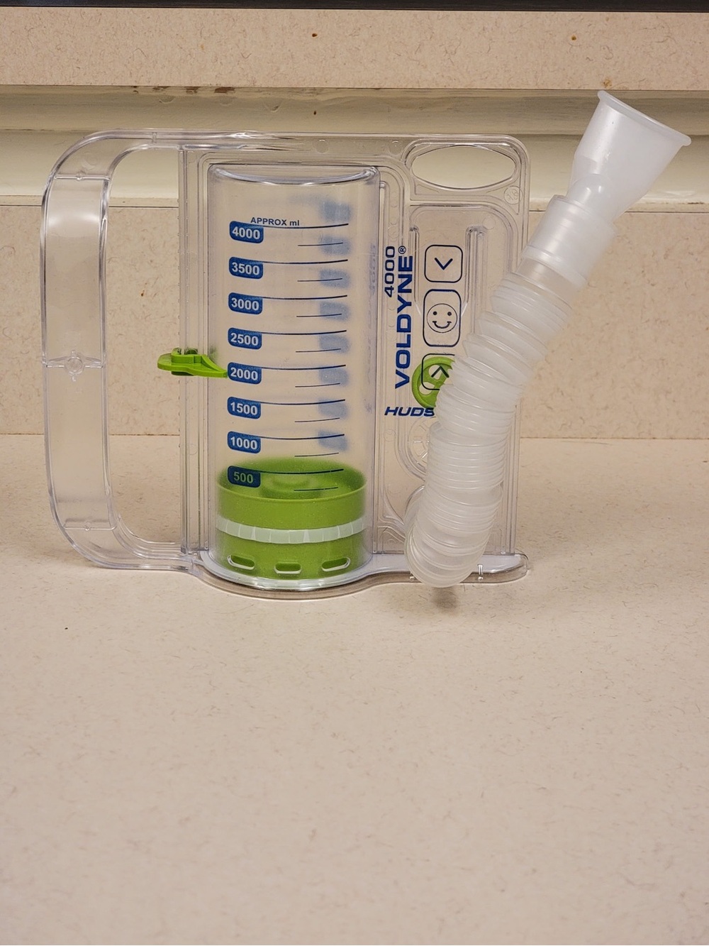 4000 ml Incentive Spirometer - Exercise Lungs & Measure How Deeply You Breathe